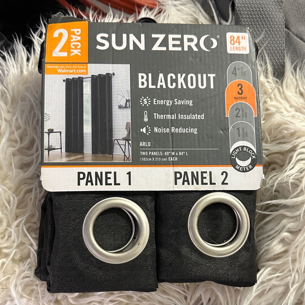 Sun Zero Blackout Curtains 2-Pack